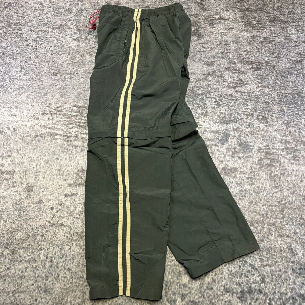 Athletic Works Track Pants Windbreaker Medium Green Cargo Utility Baggy Y2K‎